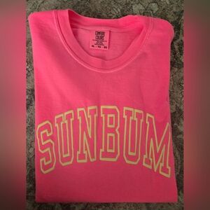 SUNBUM Neon Pink Graphic Tee Size XL